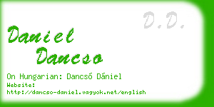 daniel dancso business card
